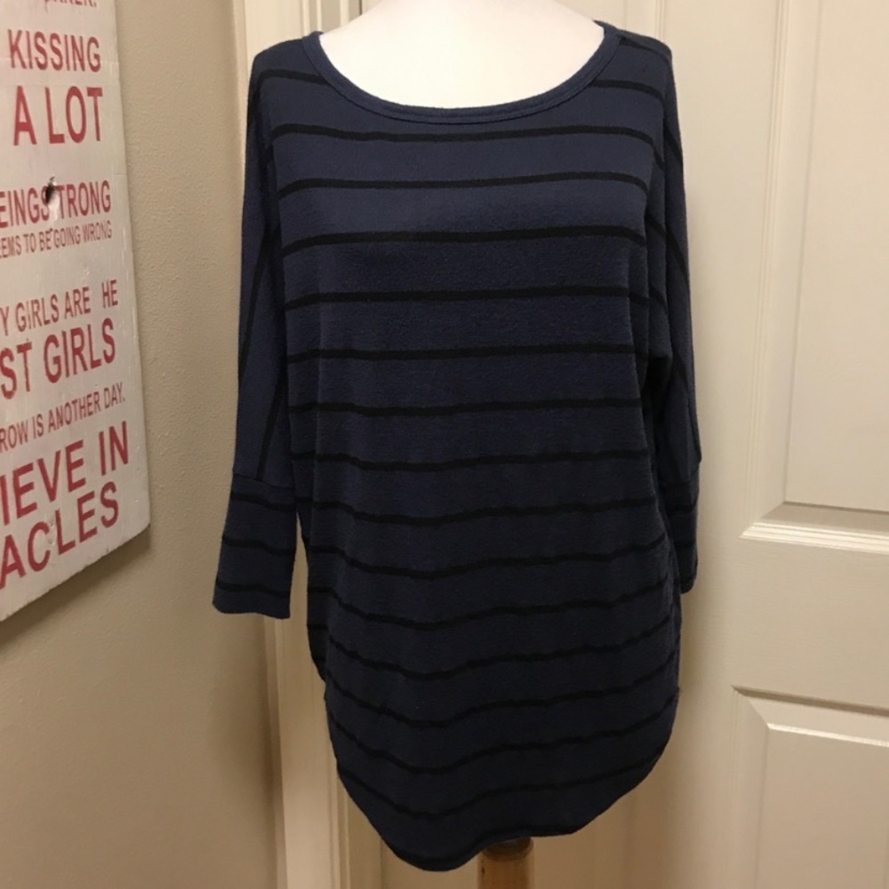 Market &‎ Spruce Sweater: Navy Blue & Black Medium